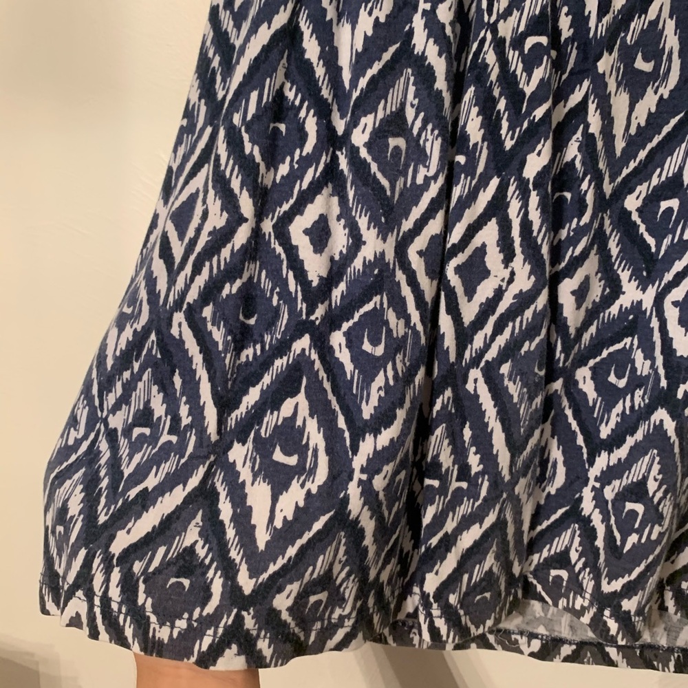 Blue & White Tribal Blouse - Picture 6 of 8
